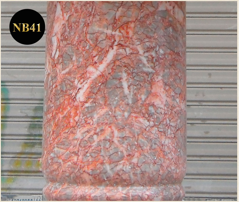 Quả cầu phong thủy đá cẩm thạch vân ánh hồng cao cấp NB41