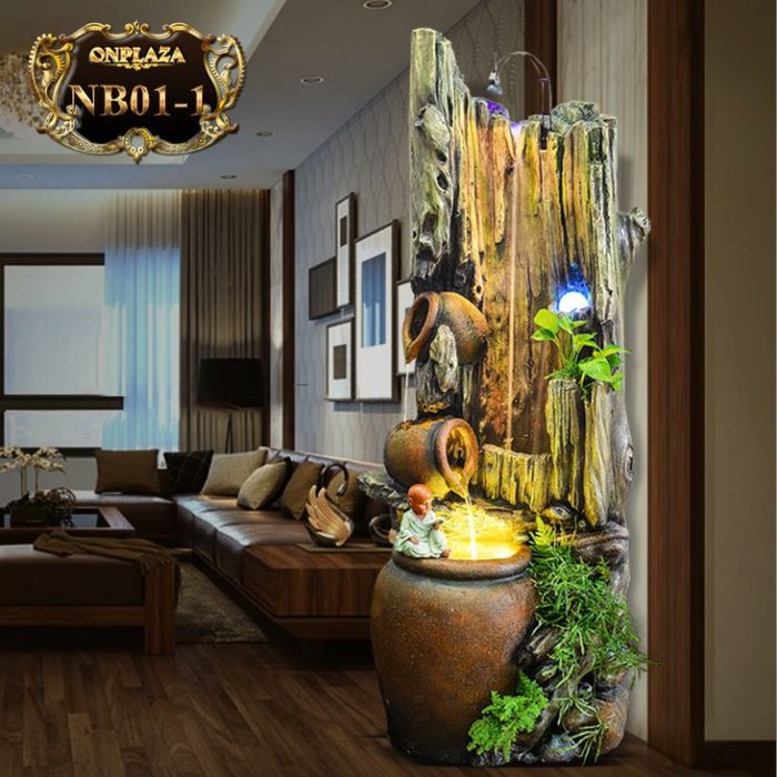 Hòn non bộ mini góp phần thanh lọc không khí 1